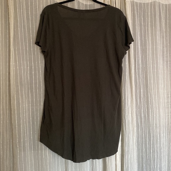 H&M Green Ribbed T-shirt, Size L - Picture 5 of 5